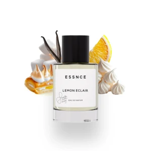 Essnce Lemon Eclair Eau de Parfum - En doft med söt kombination av av frisk lemon curd, fruktig persikokräm och krämig vaniljfluff. Slutsald doft som tyvarr inte kommer att saljas nägot mer. Kollar intresse. Kom gärna med egna bud. Doften var tyvärr inget för mig så givetvis är den oanvänd🥰