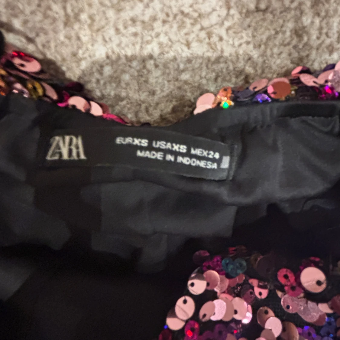 Glittrig topp zara - 4