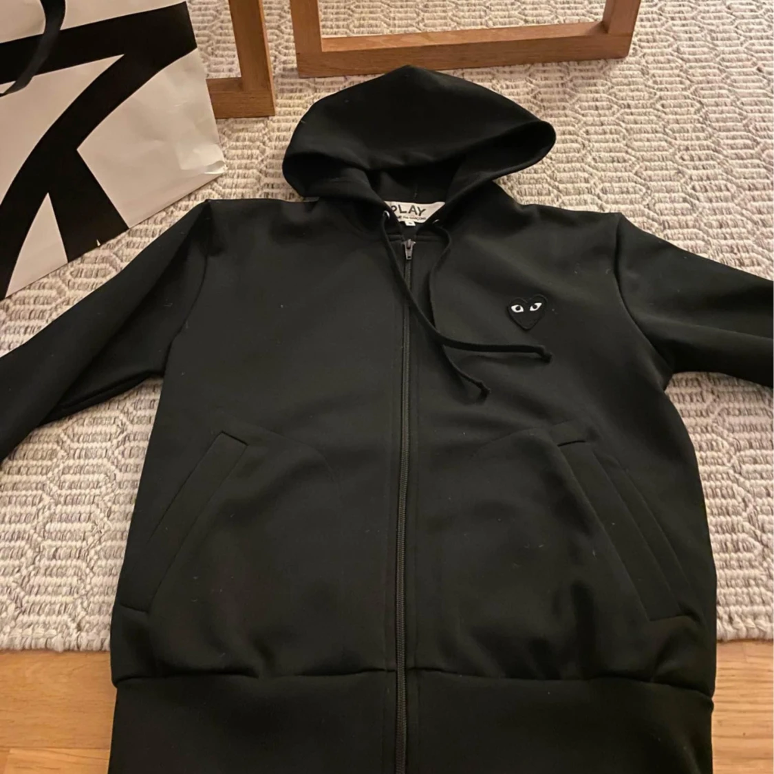 CDG Zip Hoodie Svart