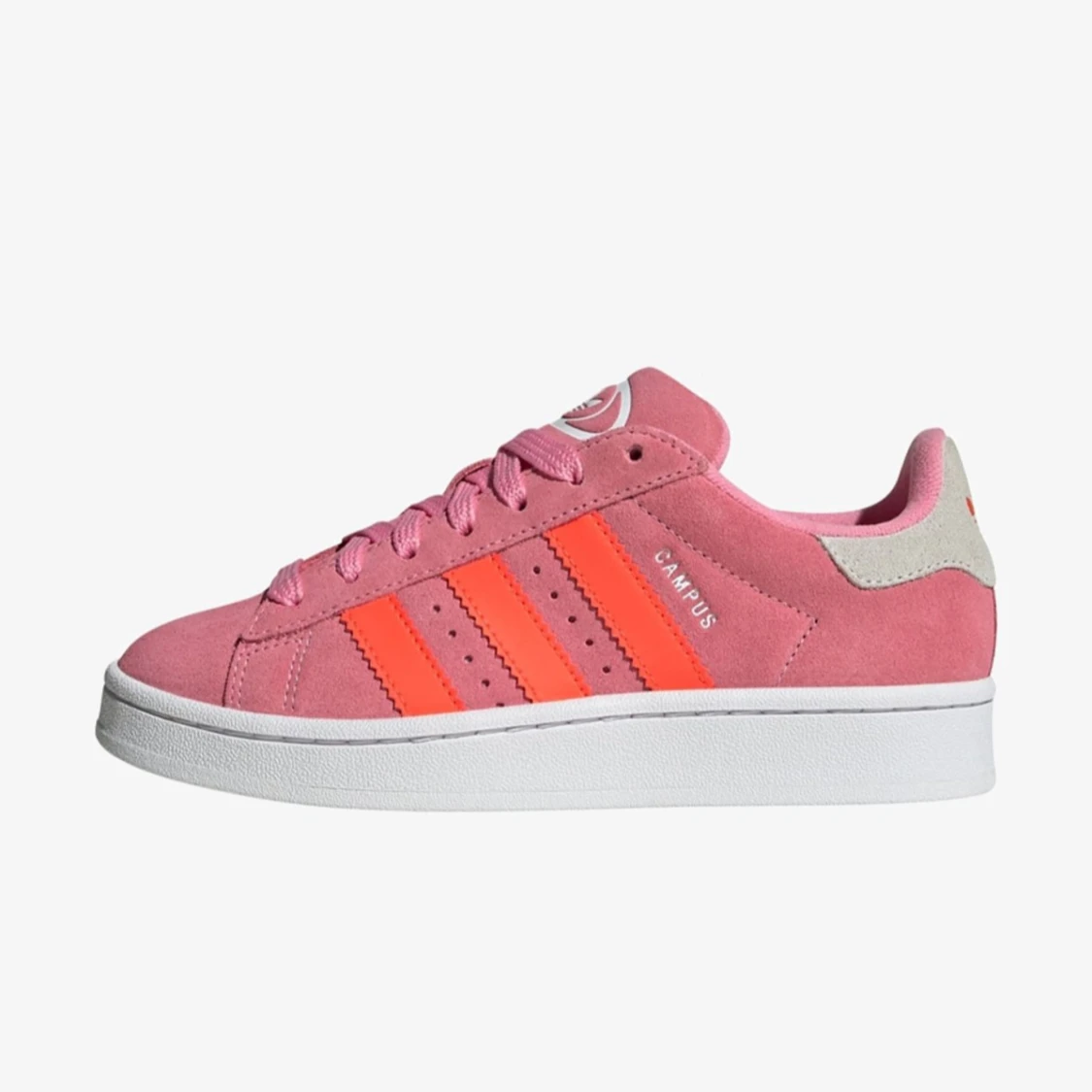 Rosa och orange Adidas Campus sneakers - 1
