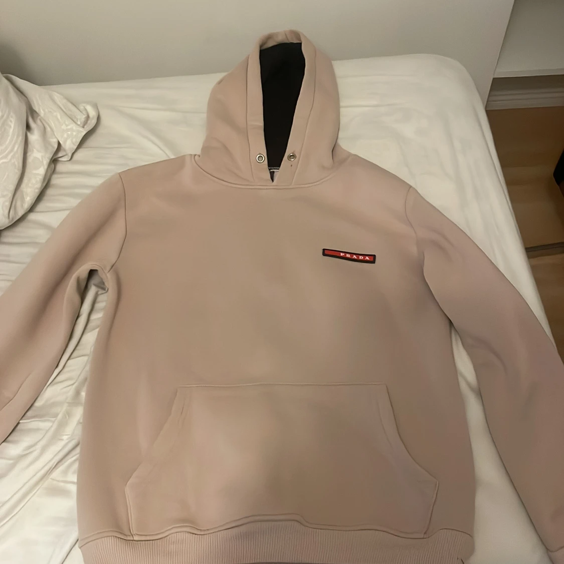 Beige hoodie från Prada