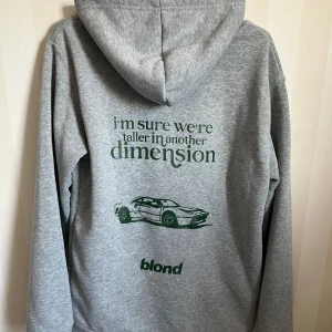 Grå Frank Ocean hoodie  - Fet Frank ocean hoodie som tyvärr är lite för liten för mig. 