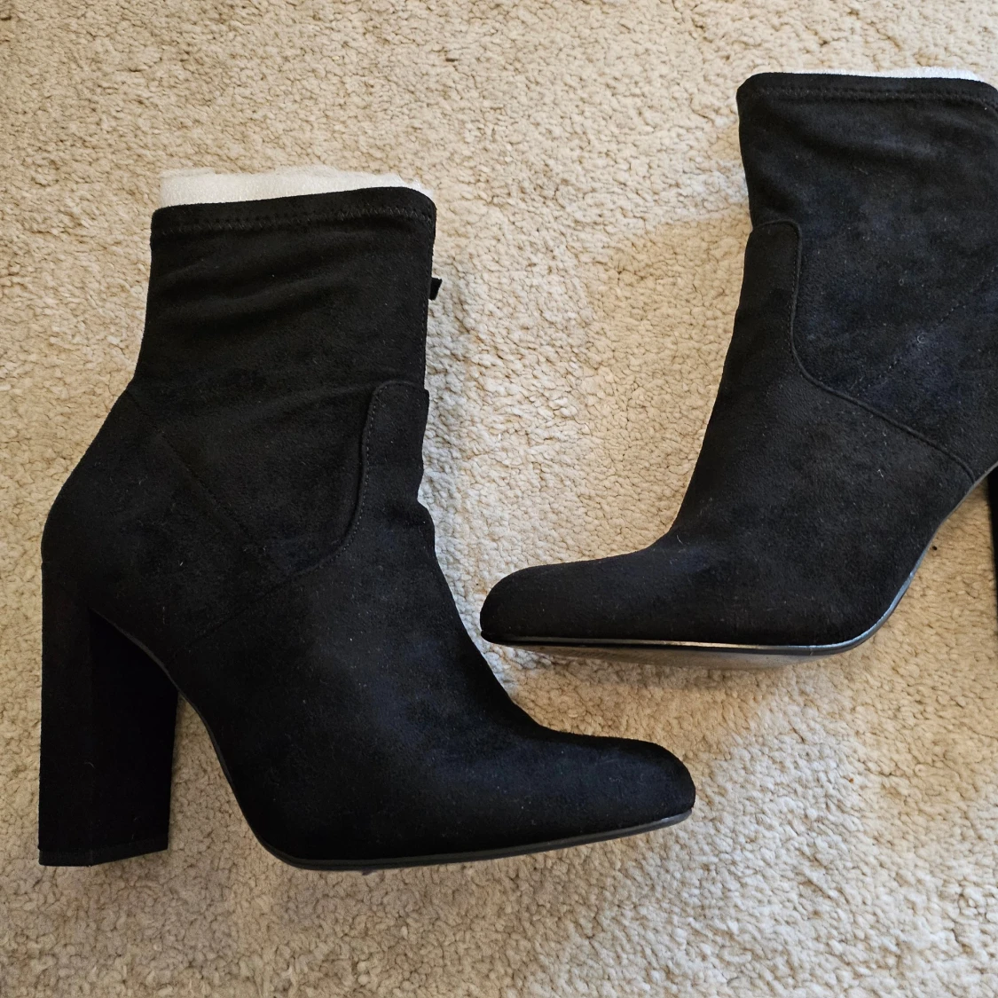 Svarta boots med klack Steve Madden  - 90