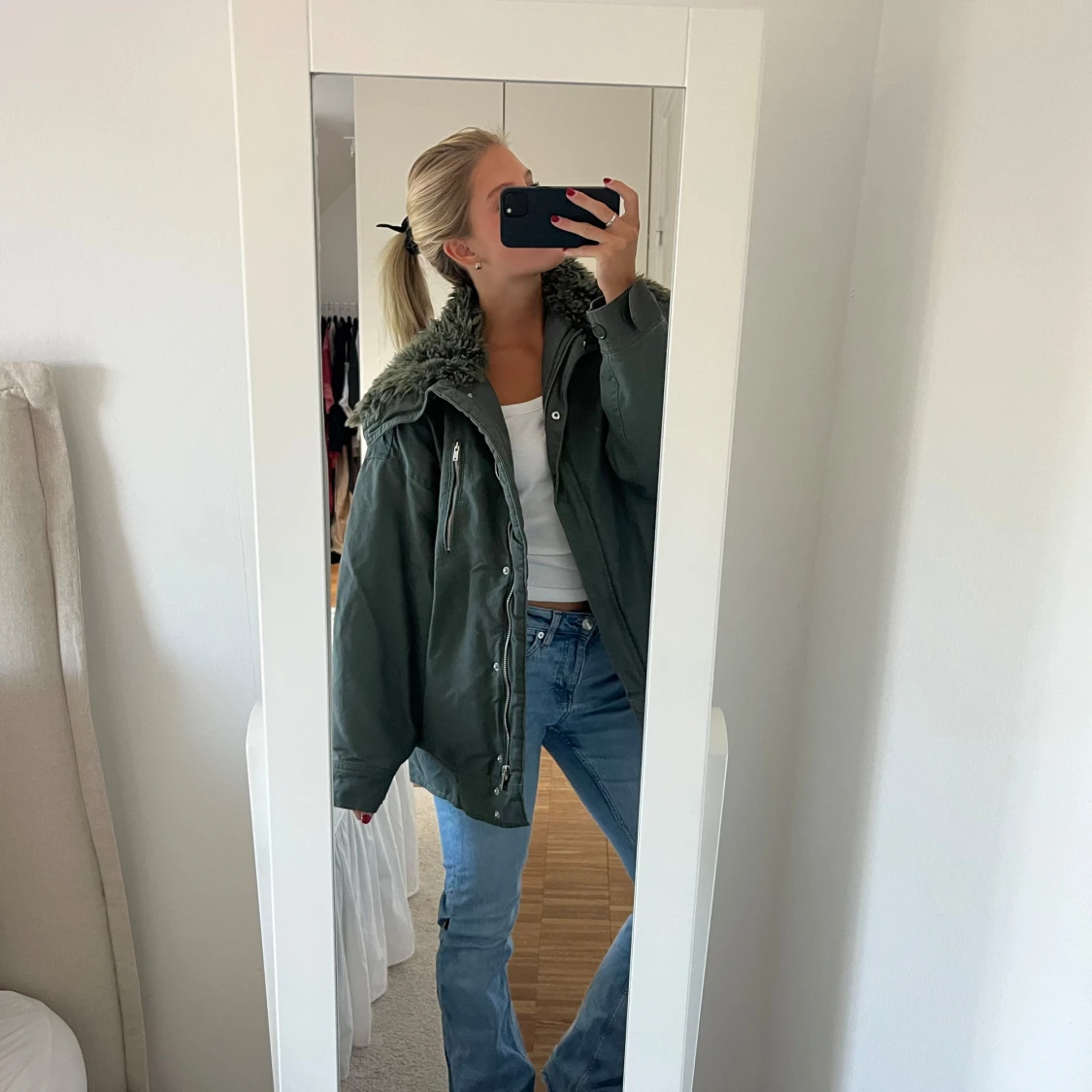 Militärgrön jacka - 90