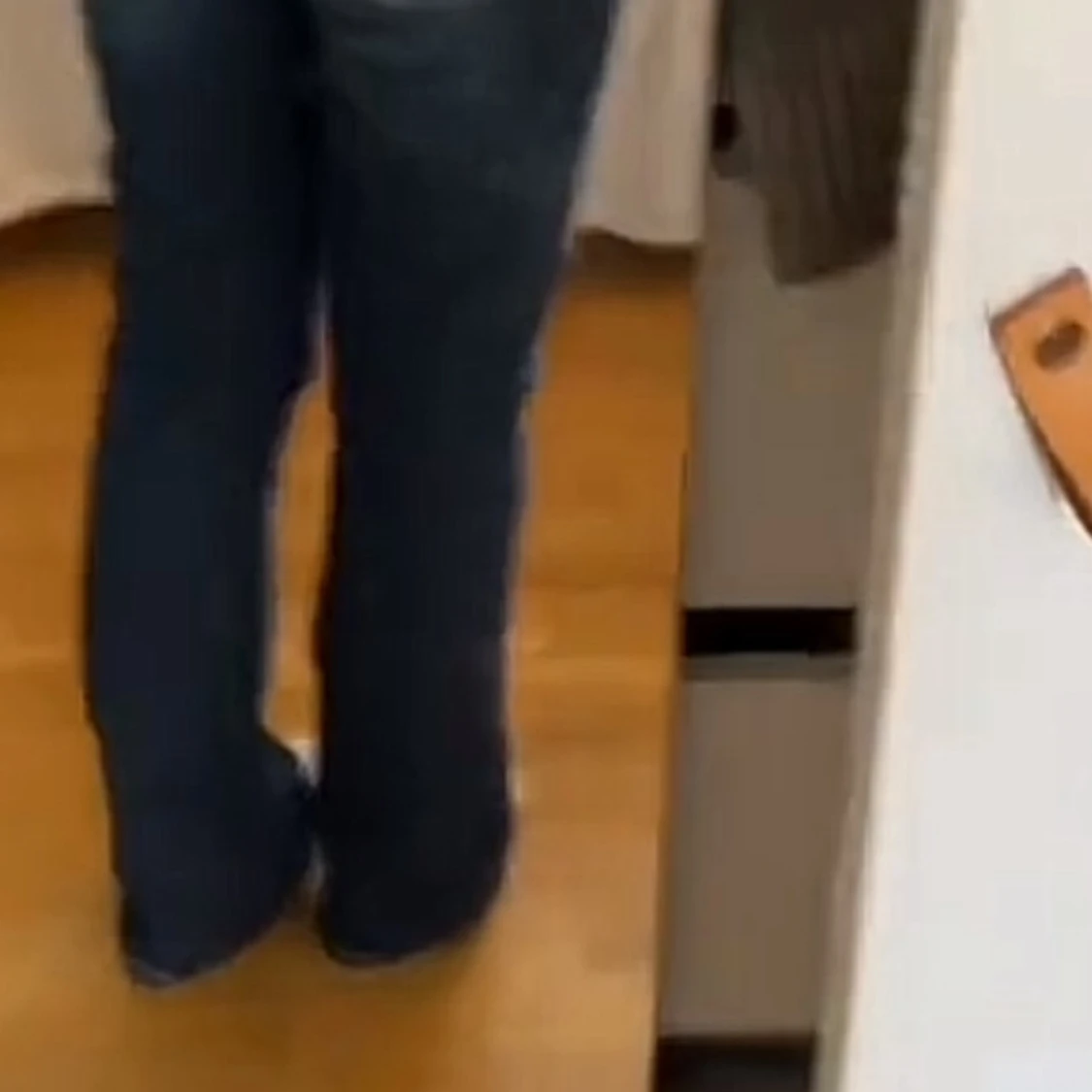 Blå Levis lågmidjade bootcut jeans - 2