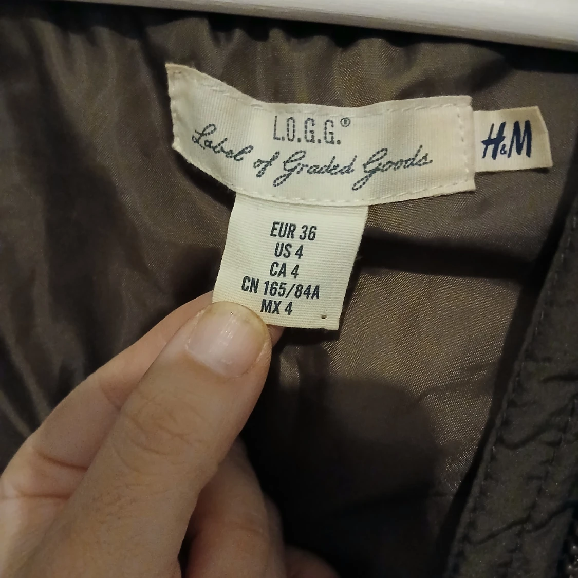 Brun dunjacka från H&M - 1