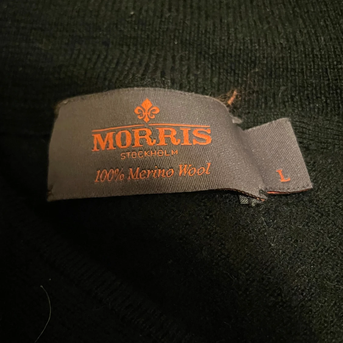 Svart merinoulltröja från Morris - 2