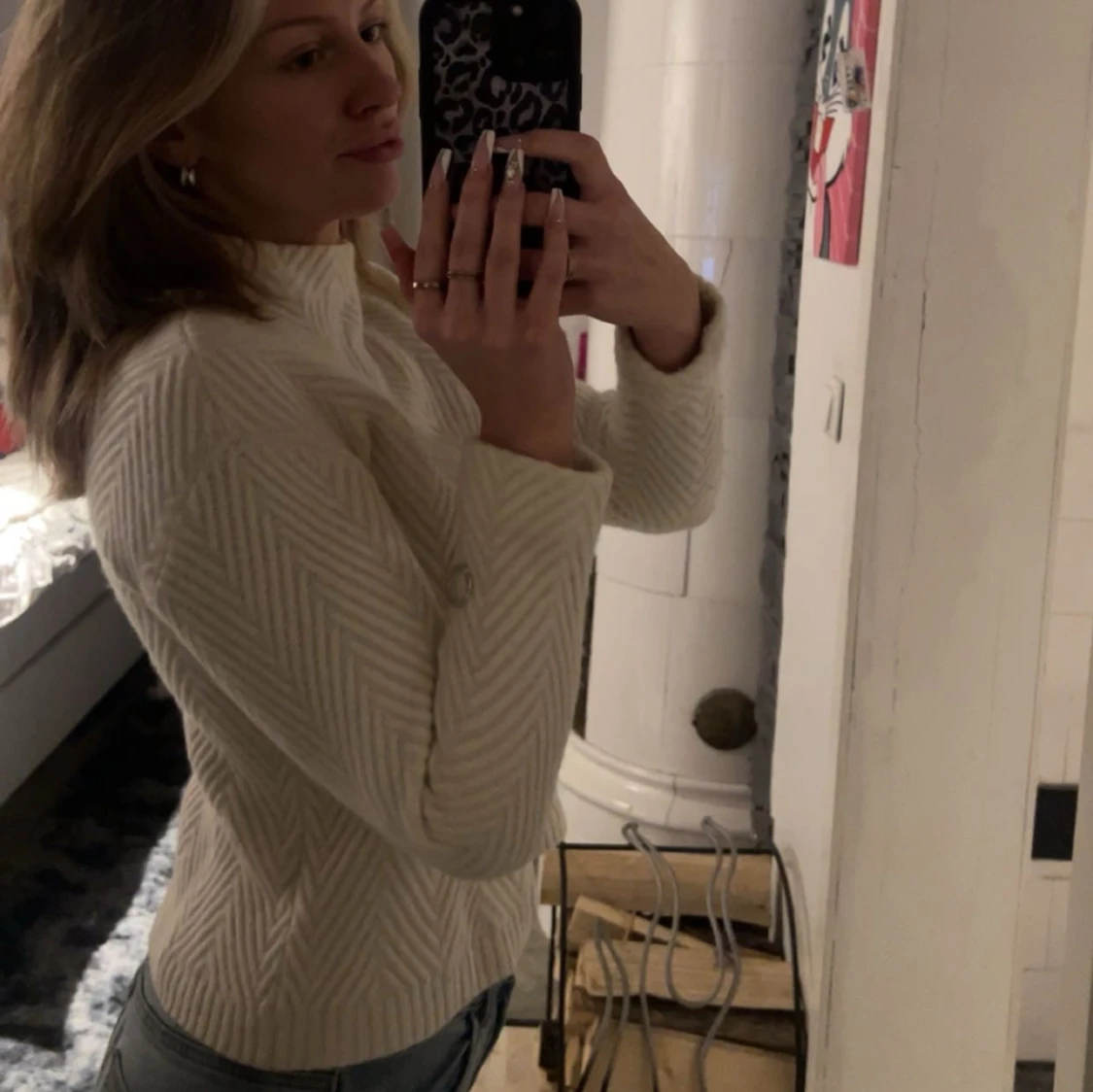 Vit stickad tröja från Stockh LM - 1