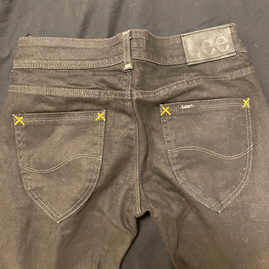 Svarta jeansbyxor från Lee - 1