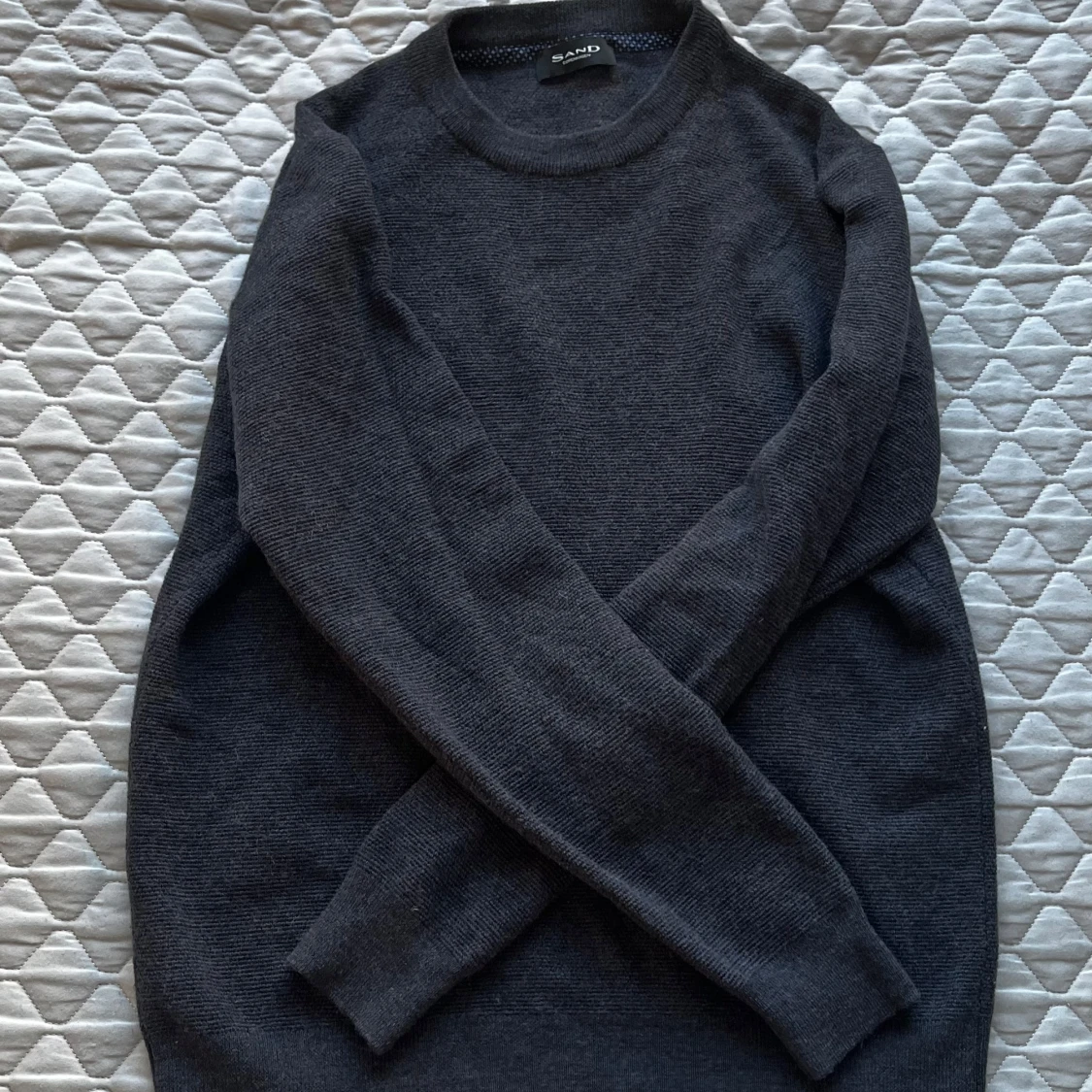 Mörkgrå merinoulltröja från Sand Copenhagen - 1