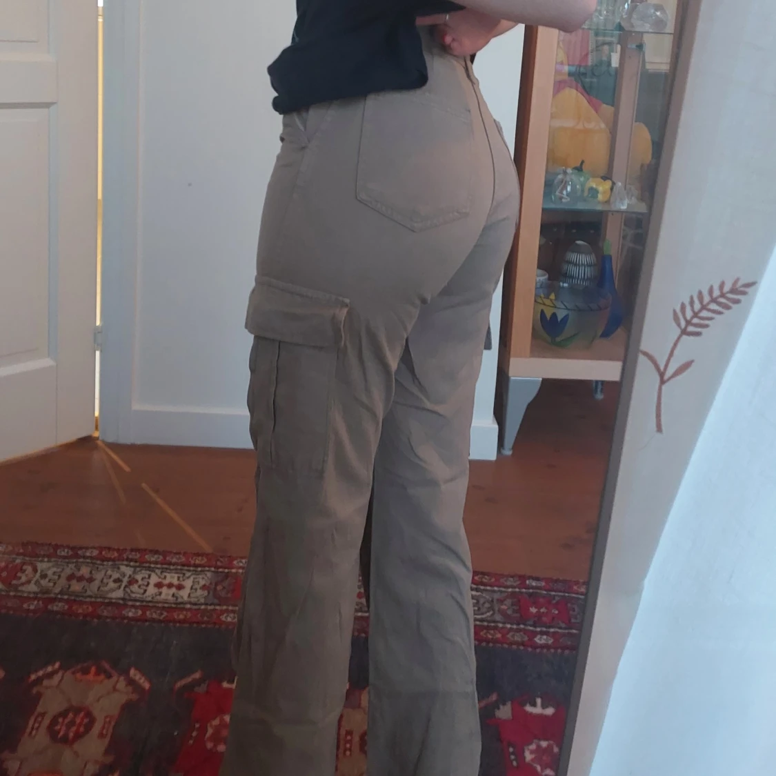 Beige cargobyxor - 2