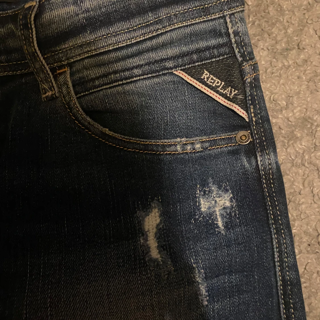 Slim fit replay jeans. - 4