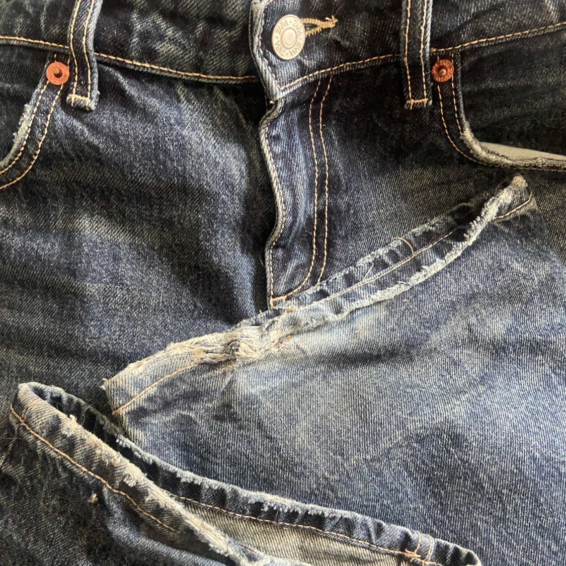 Zara lågmidjade jeans  - 3