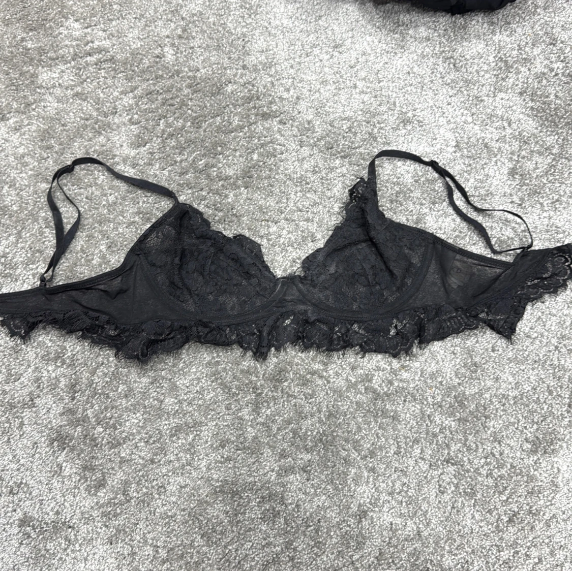 Svart spets-bh