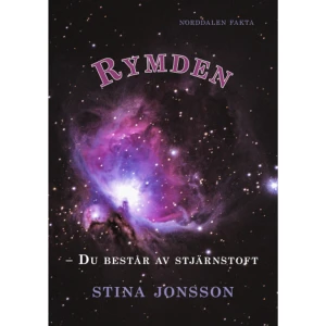 Rymden : du består av stjärnstoft (inbunden) - Varför är himlen alltid svart på månen? Vad händer inuti stjärnor? Hur lång tid skulle det ta att åka till Uranus? Det och mycket mer får du veta i den här boken!Lättläst språk, avancerad fakta!"Boken är av stort intresse för vetgiriga barn som vill lära sig mer om allt spännande i rymden."Bengt Magnusson Björksten, Btj-häfte nr 16, 2022.    Format Inbunden   Omfång 44 sidor   Språk Svenska   Förlag Norddalen förlag   Utgivningsdatum 2022-07-01   ISBN 9789198301281  