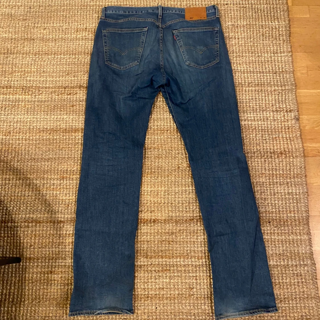 Levis 501 jeans i blå denim - 90