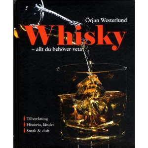 Whisky : allt du behöver veta (inbunden) - Om du vill läsa om whisky - och inte bara dricka den - så börja läs här! "Whisky - Allt du behöver veta" är ett potpurri av whiskyfakta, en riktig blend, med alltifrån grunder om tillverkning till detaljer om världens whiskyländer. Här finns roliga citat, udda fakta och dråpliga anekdoter. Örjan Westerlund har, som en av Sveriges mest lästa dryckesförfattare, samlat allt du behöver veta om om whisky i en bok som täcker in en hel whiskyprovning. "Whisky- Allt du behöver veta" innehåller massor av underhållande bildning om whisky - och inte minst; precis som vid en provning lämnar boken ett leende på läpparna och en längtan efter nästa whisky. Skål och god läsning!    Format Inbunden   Omfång 124 sidor   Språk Svenska   Förlag Grenadine Bokförlag   Utgivningsdatum 2013-11-27   ISBN 9789186287481  