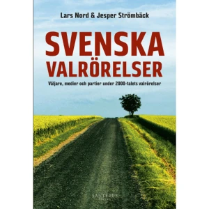 Svenska valrörelser (häftad) - Ingen valrörelse är den andra helt lik, men varje valrörelse är ändå en blandning av gammalt och nytt. Vad utmärker svenska valrörelser och dynamiken under dessa? Vilka är partiernas viktigaste kampanjmetoder? Vilken roll spelar nyhetsmedier och sociala medier? Hur tar de svenska väljarna del av den politiska kommunikationen i valrörelsen? Och hur kommer svenska valrörelser att se ut i framtiden? I denna bok görs en systematisk genomgång av hur de stora förändringar som politik, medier och väljarbeteende under 2000-talets valrörelser har genomgått, också har förändrat villkoren för den politiska kommunikationen. Utvecklingen av svenska valrörelser analyseras mot bakgrund av centrala trender såsom ­professionalisering, medialisering och marknadsorientering.Boken vänder sig främst till studerande i journalistik, medie­vetenskap och statskunskap men erbjuder intressant läsning även för dem som är allmänt intresserade av svensk politik.     Format Häftad   Omfång 206 sidor   Språk Svenska   Förlag Santérus Förlag   Utgivningsdatum 2018-03-22   Medverkande Jesper Strömbäck   ISBN 9789173591256  