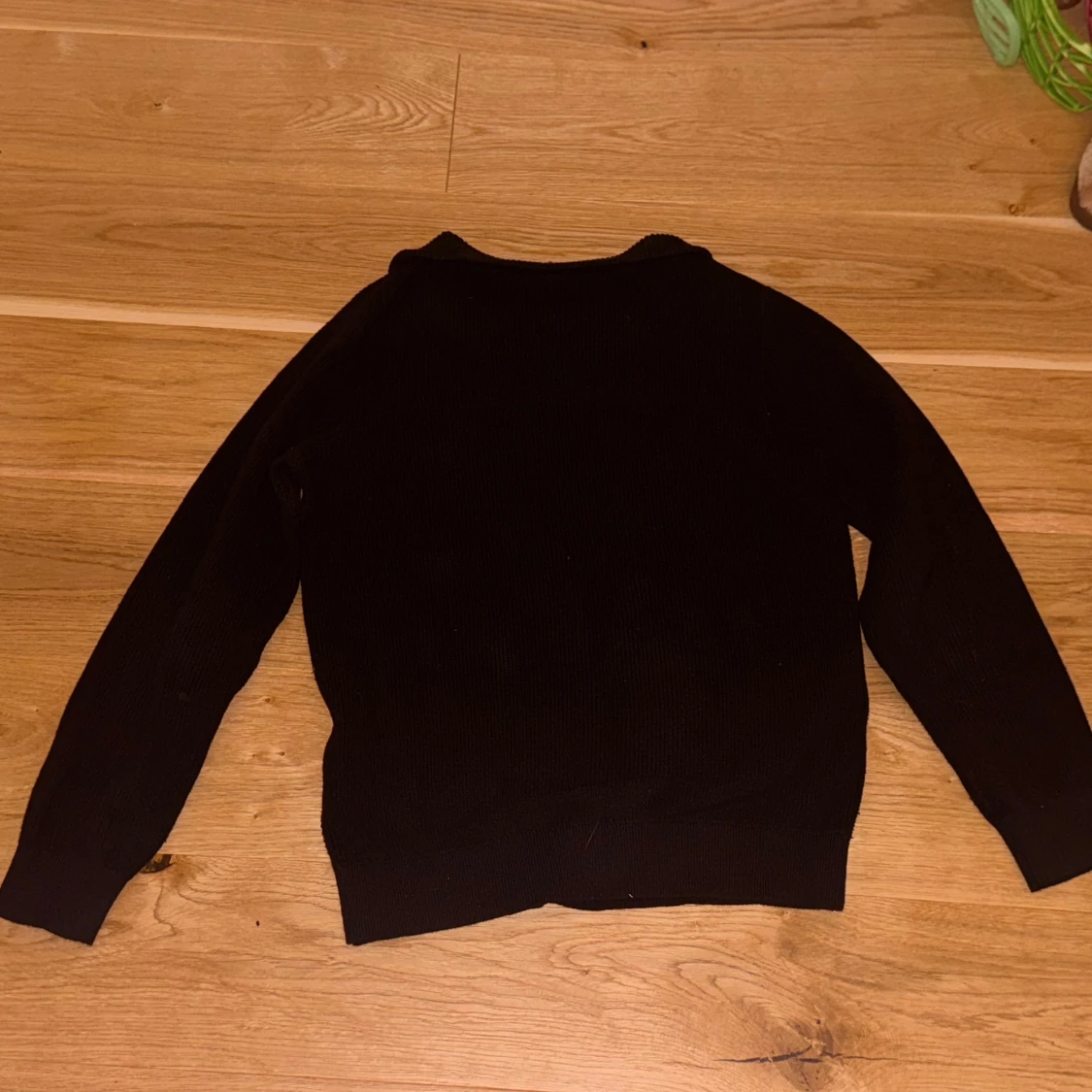 Svart half zip tröja  - 90