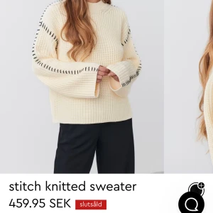 Stickad från gina tricot - Intressekoll på stickad tröja från gina tricot som är helt slutsåld på hemsidan. Krämvit stickad tröja med orginalpriset 460kr. Pris går att diskuteras💕