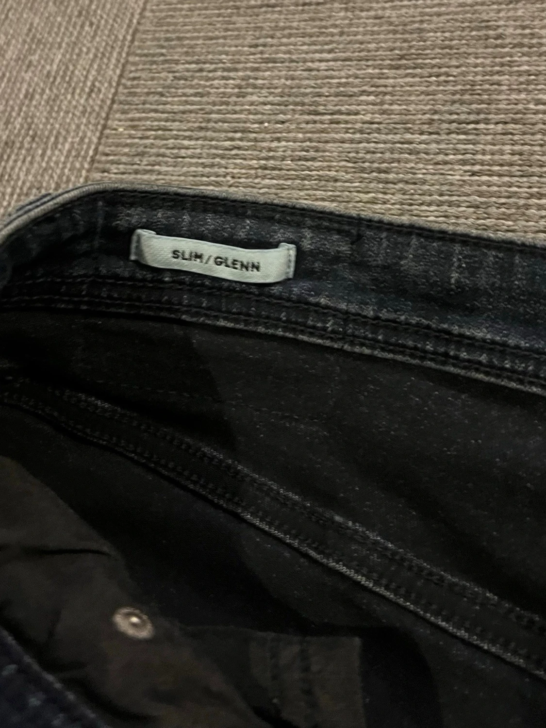 Mörkblå Jack and Jones jeans  - 4