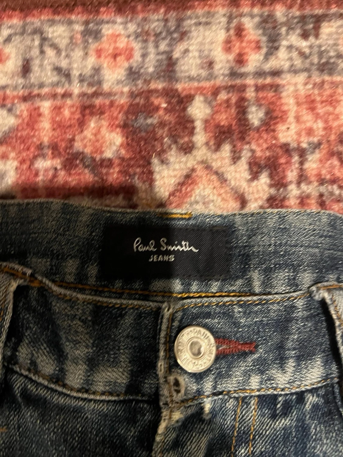 Blå slitna jeans från Paul Smith - 1