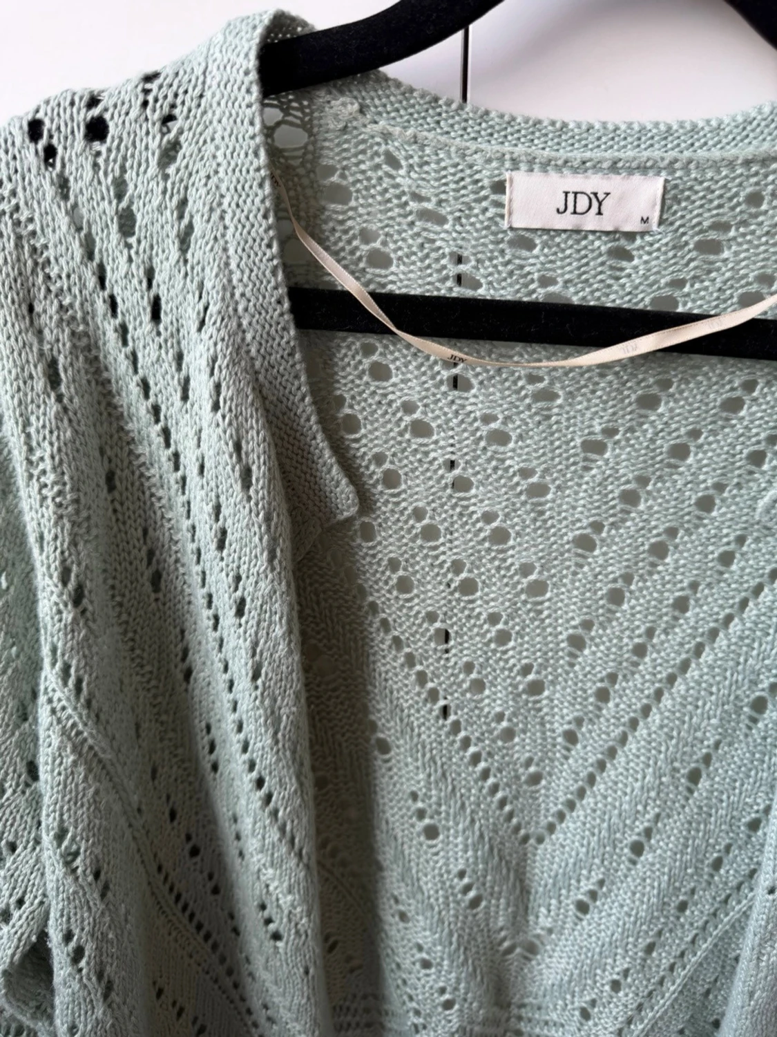 Ljusgrön stickad cardigan från JDY - 1