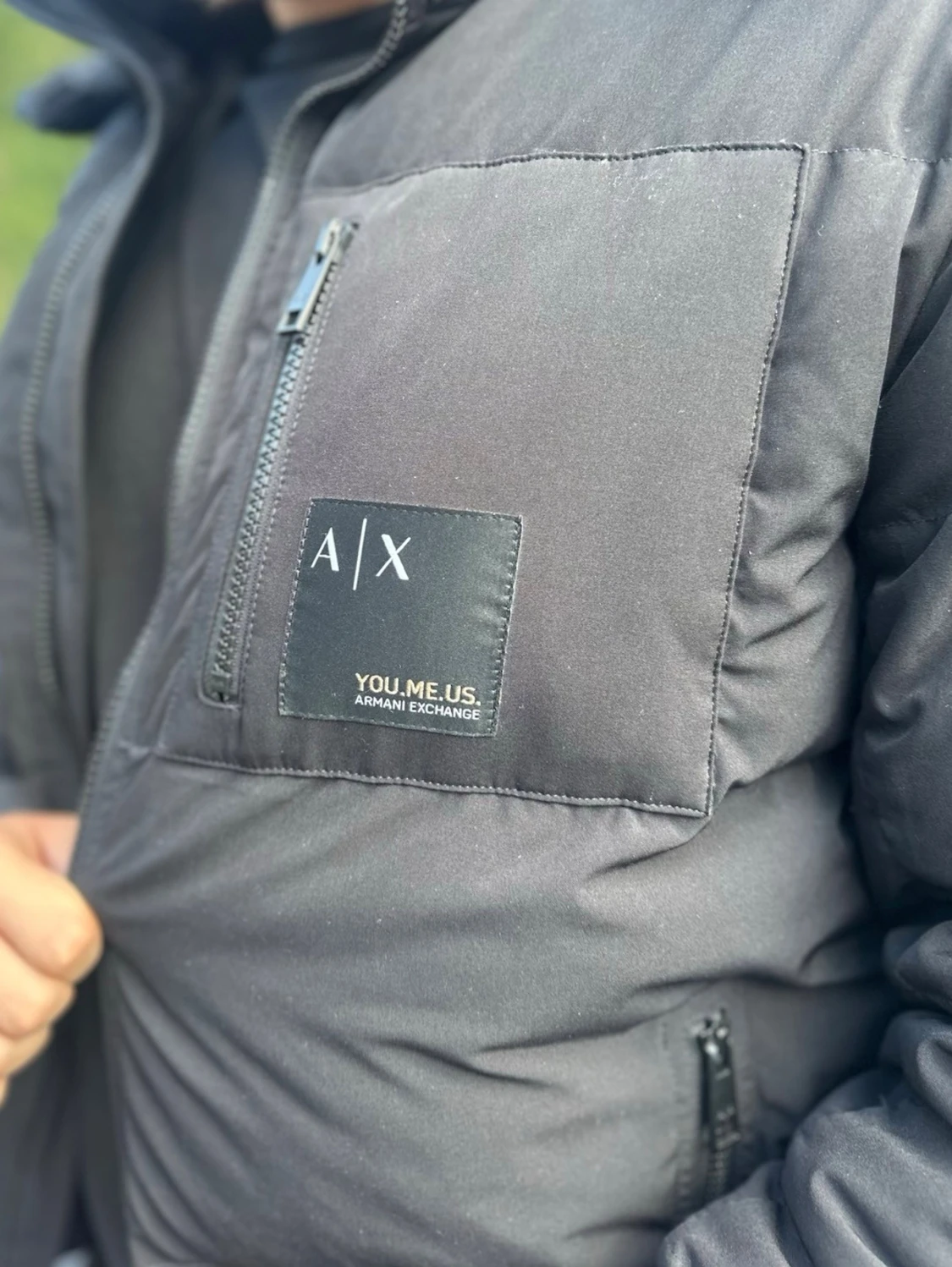 Svart pufferjacka från Armani Exchange - 3