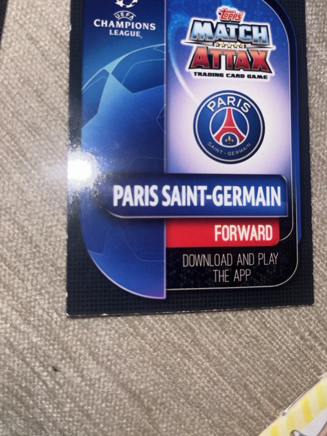 Match Attax Kylian Mbappé kort - 1