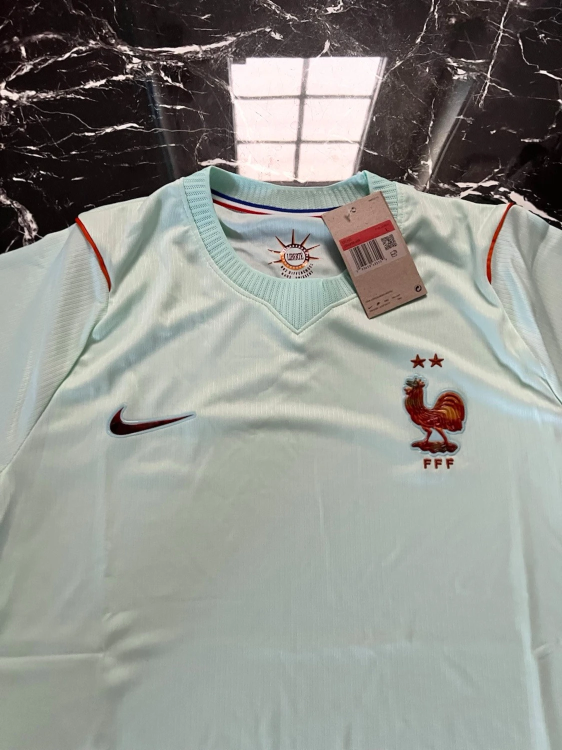 Ljusblå Nike fotbollströja Frankrike - 3