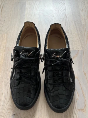 Ursnygga Giuseppe zanotti skor 40 - Sjukt snygga populära och eftertraktade svarta glänsande Giuseppe zanotti skor av högsta kvalité storlek 40 säljes. Väldigt sköna och perfekta för sig som vill ha prisvärda skor. Jättefina i skicket och tveka inte vid minsta fråga eller fundering!