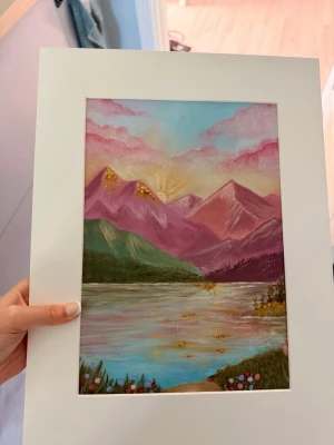 Landskapsmålning i akryl  - Mått 33x24 cm, akryl på canvas, fernissad 💗 Skickas väl embellerad 🌸