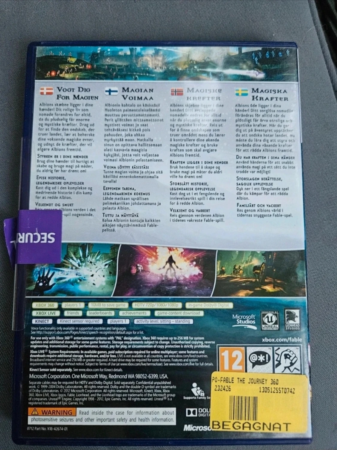 Fable: The Journey Xbox 360 Kinect - 1