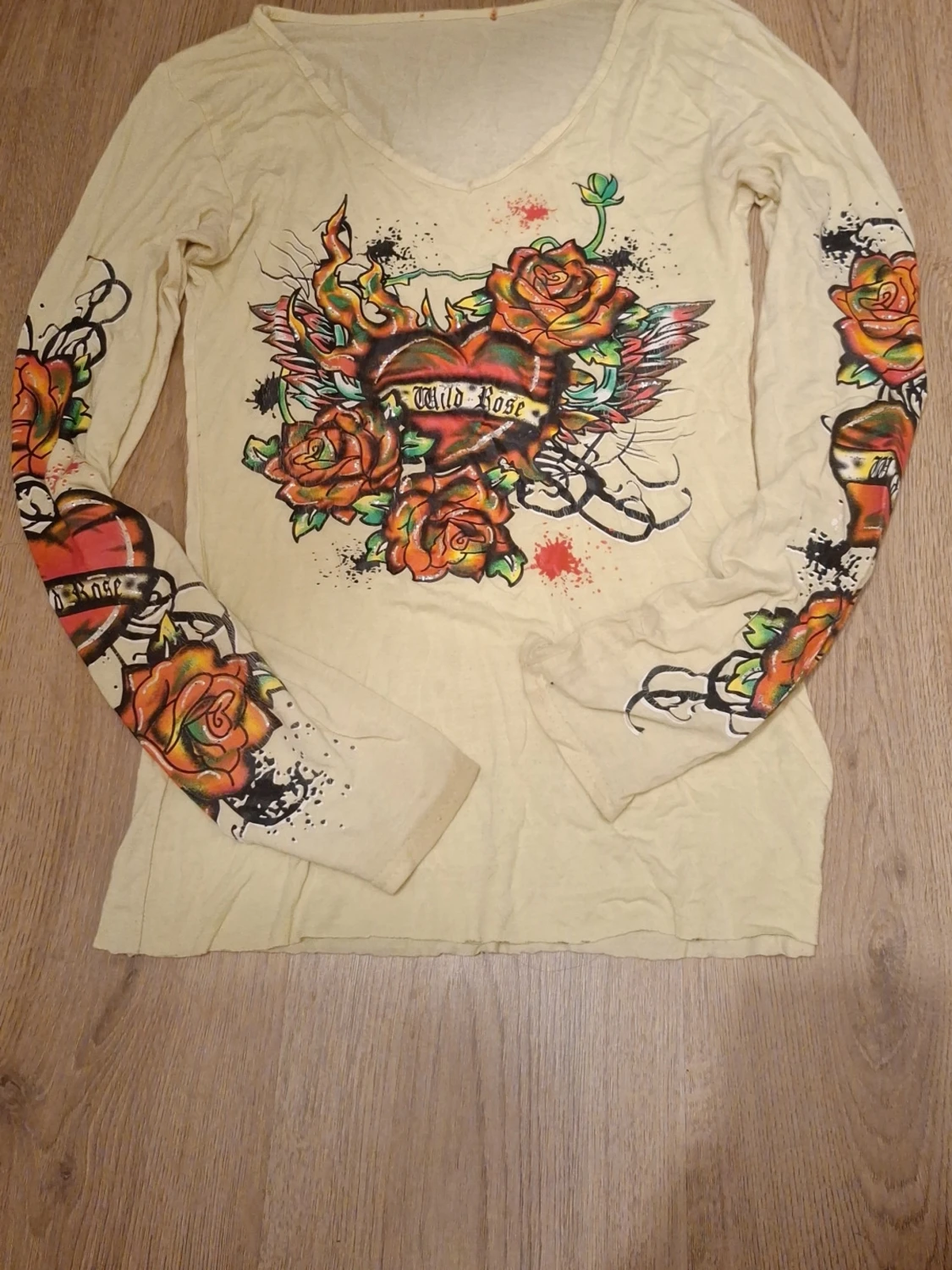 Gul långärmad tröja