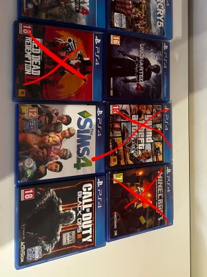 Ps4 spel - Skriv för att köpa(pris kan också diskuteras)  10 spel och de är 70kr styck men om du köper alla så får du de för 650kr