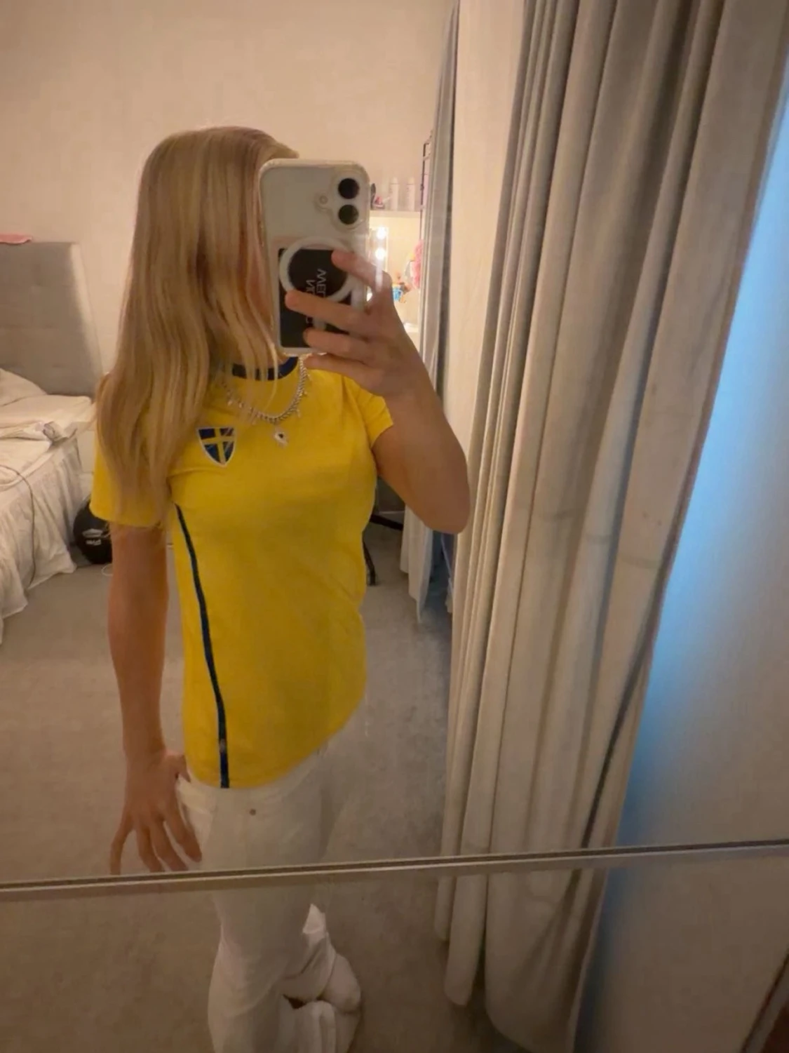 Gul Sverige fotbollströja nr 10 - 2