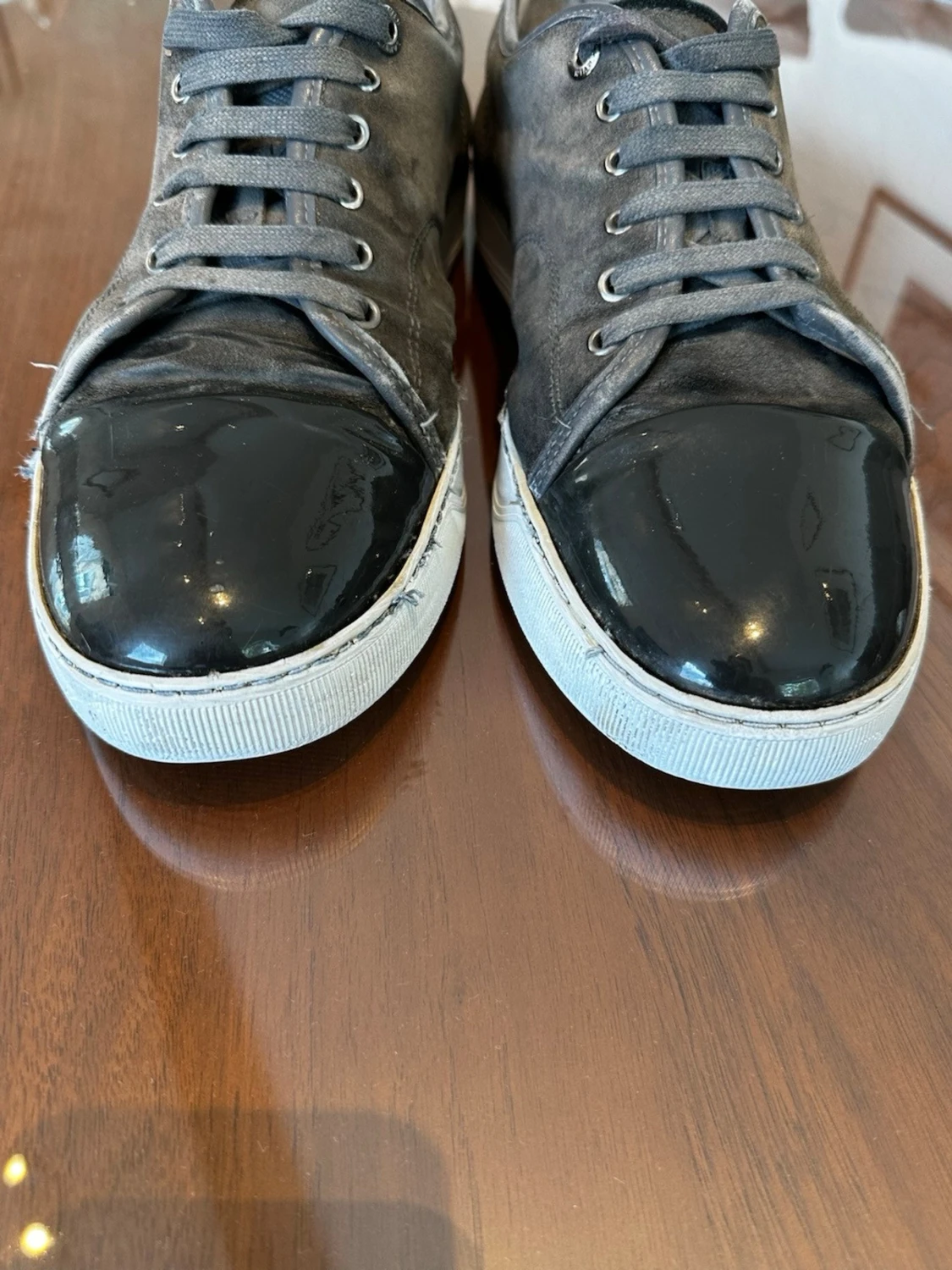 Lanvin cap toe grå DBB1 - 4