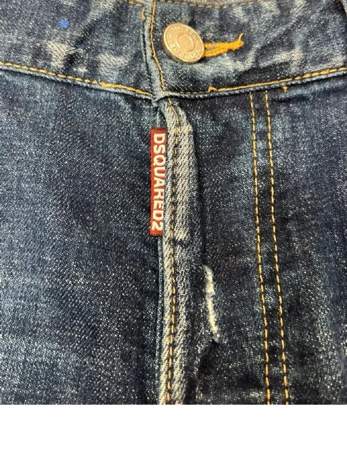 Blå distressed jeans från Dsquared2 - 1