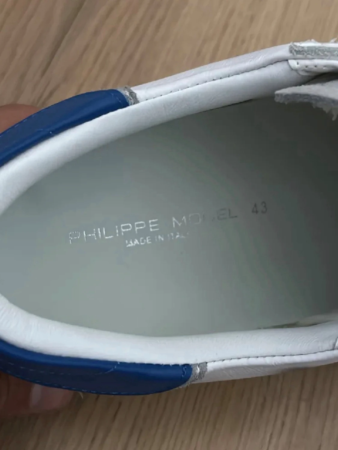 Vita Philippe Model sneakers med grå detaljer - 2