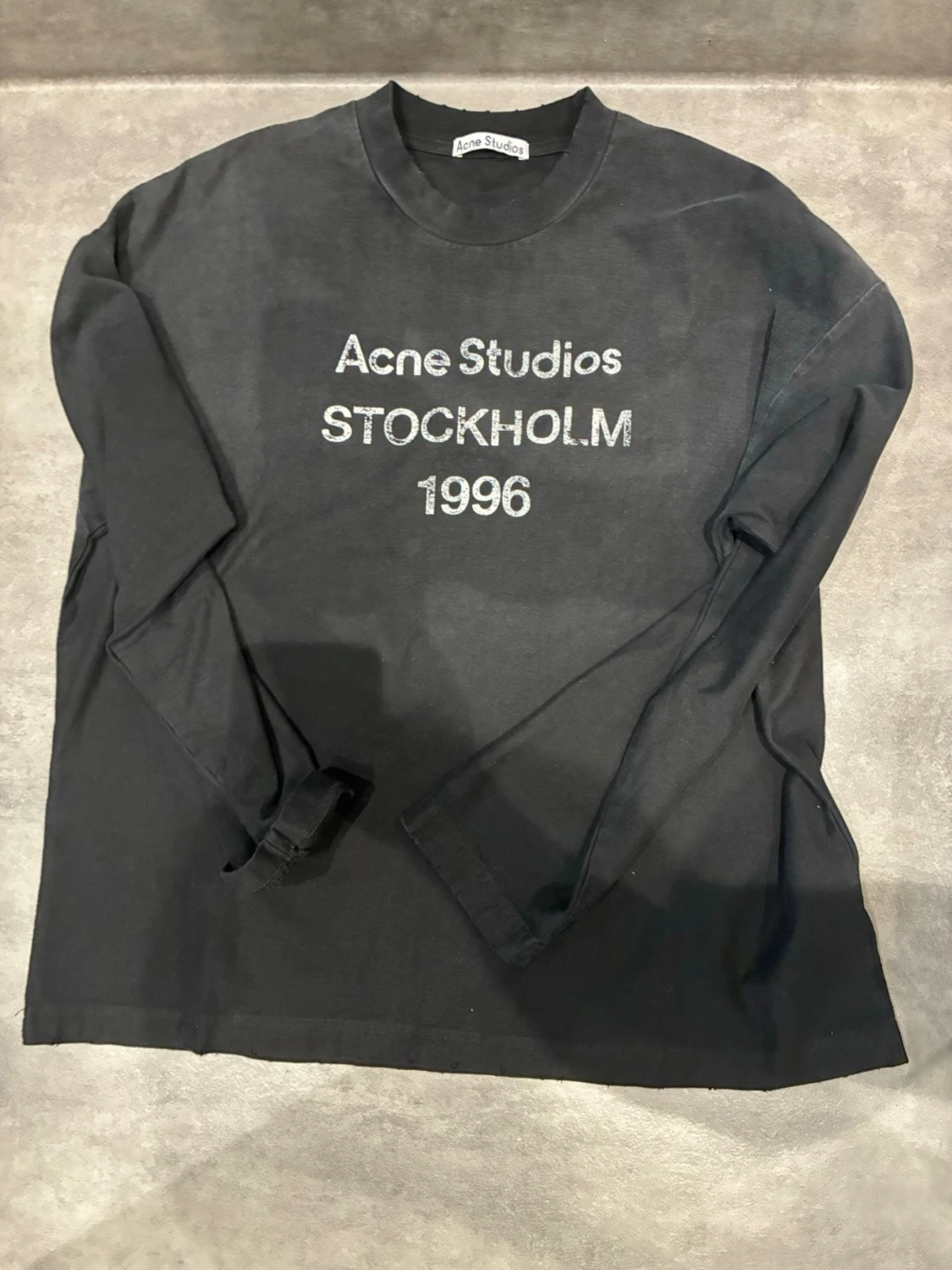 Svart långärmad tröja Acne Studios
