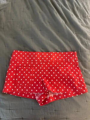 Prickiga zara shorts - Sjukt söta och trendiga prickiga shorts med två framfickor och prislapp kvar, perfekta för sommaren! Helt slutsålda på Zara