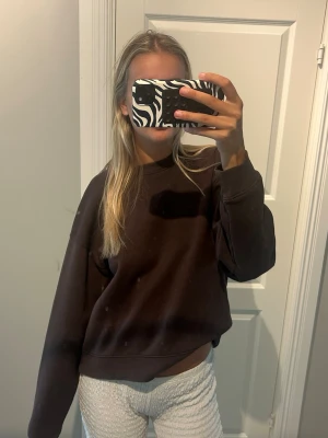 Brun sweatshirt  - Säljer denna då den aldrig kommit till användning, så gott som ny!
