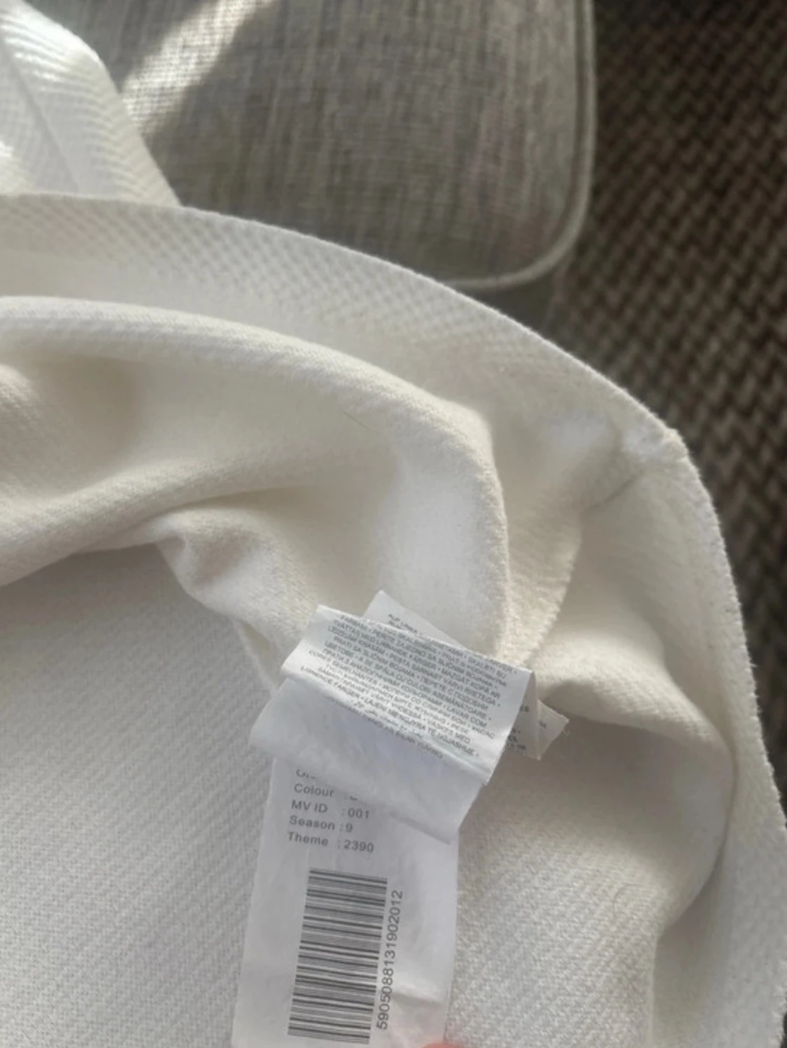 Vit kortärmad henley-skjorta - 6