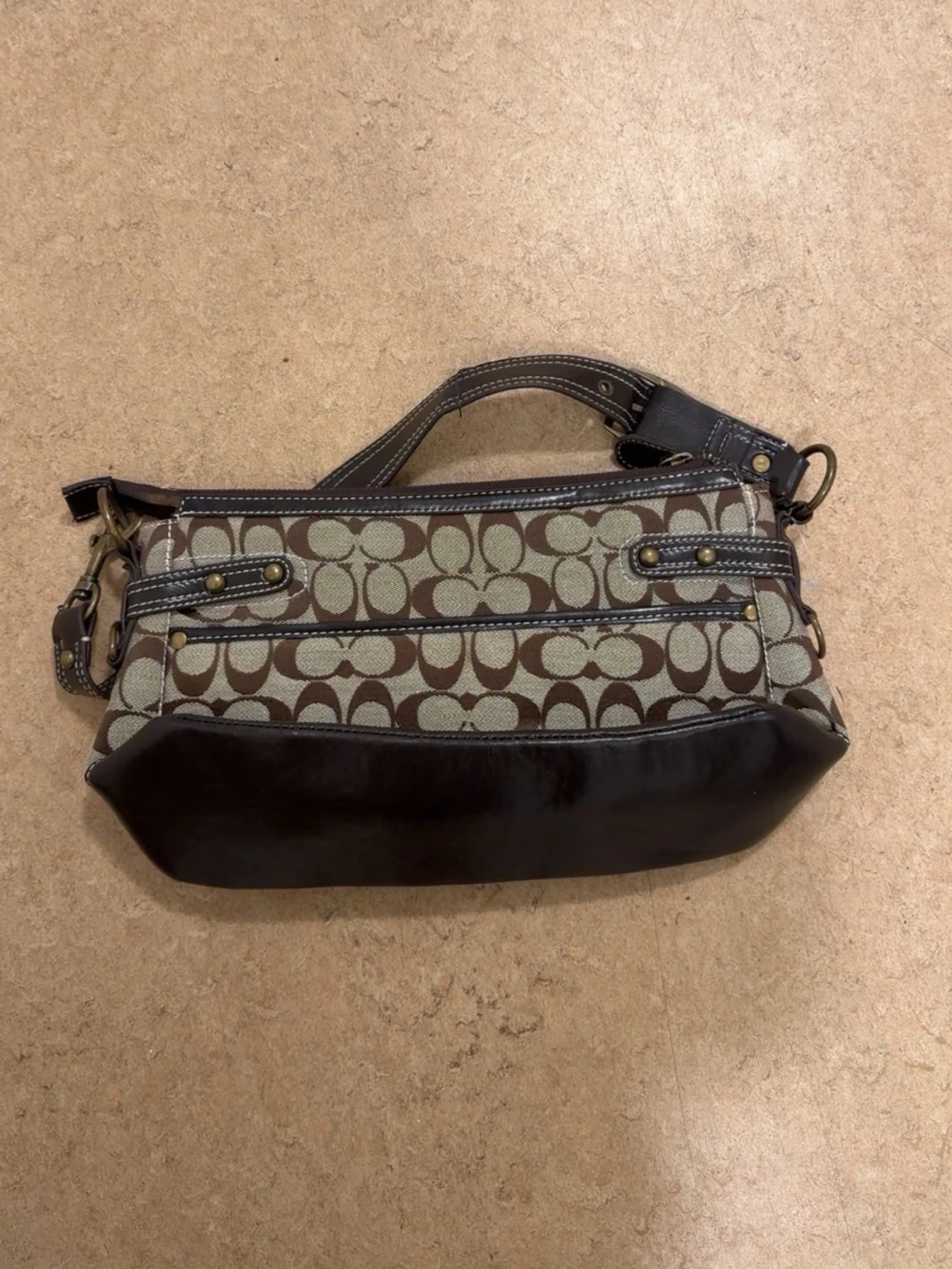 Vintage läderväska – possibly Coach style  - 1