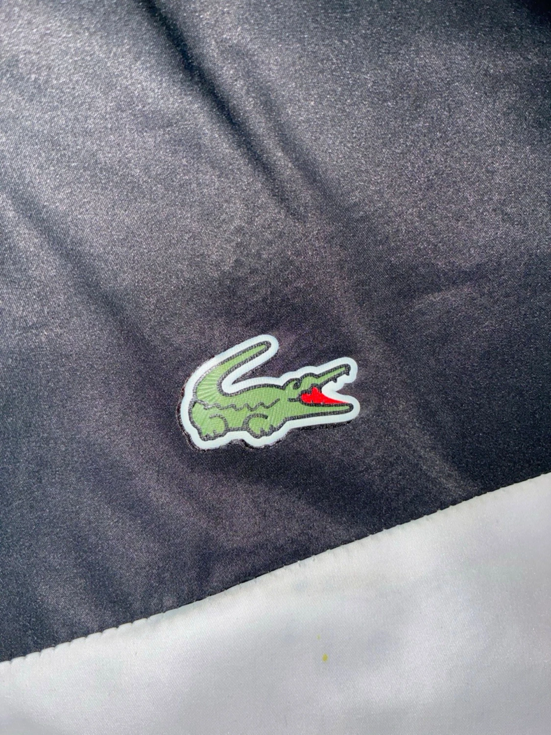 Grön vindjacka med huva från Lacoste - 2