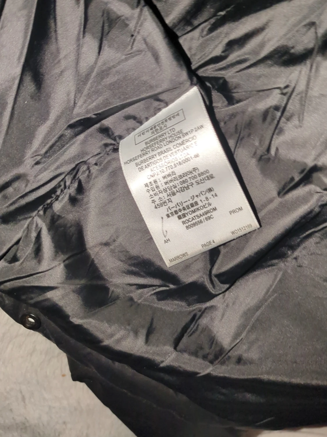 Burberry London England svart dunjacka - 2
