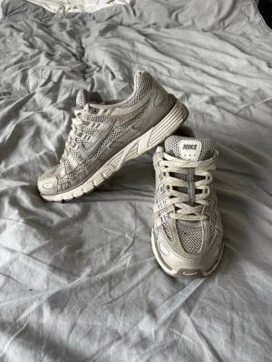 Nike p6000 - Ett par gråa p6000 skor, använda men använda på ett bra sätt och ser bra ut. Nätet där bak på en av skorna är lite sönder som man ser på bild 2 men inget speciellt med de. Pris kan diskuteras!! 45,5