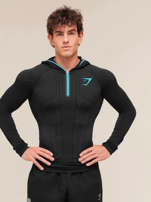 Gymshark onyx v1 - Gymshark onyx v1 hoodie blue. Storlek Small. Har kvitto. Skickar så fort jag får hem tröjorna.