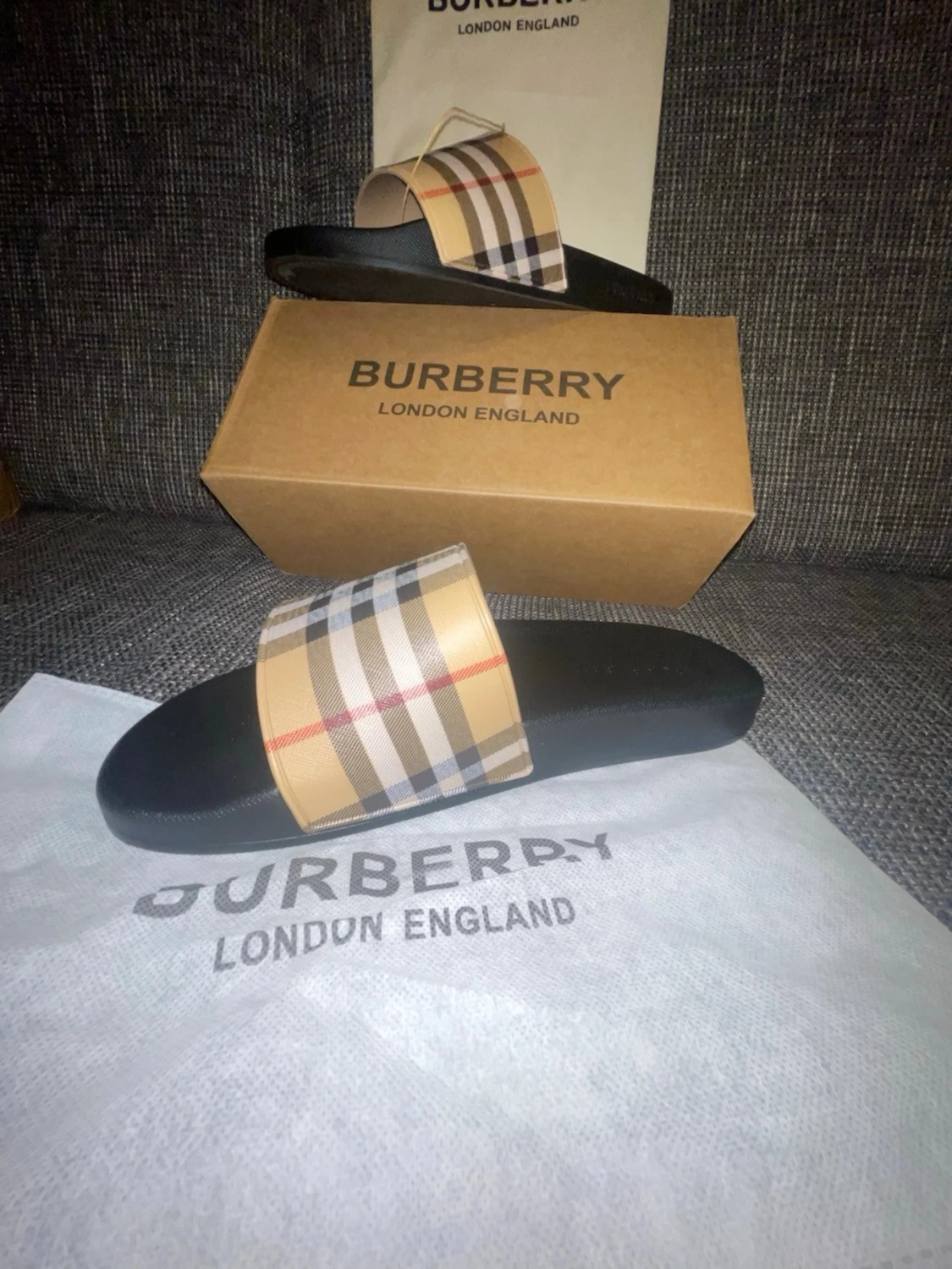  sandaler med rutigt band - 2
