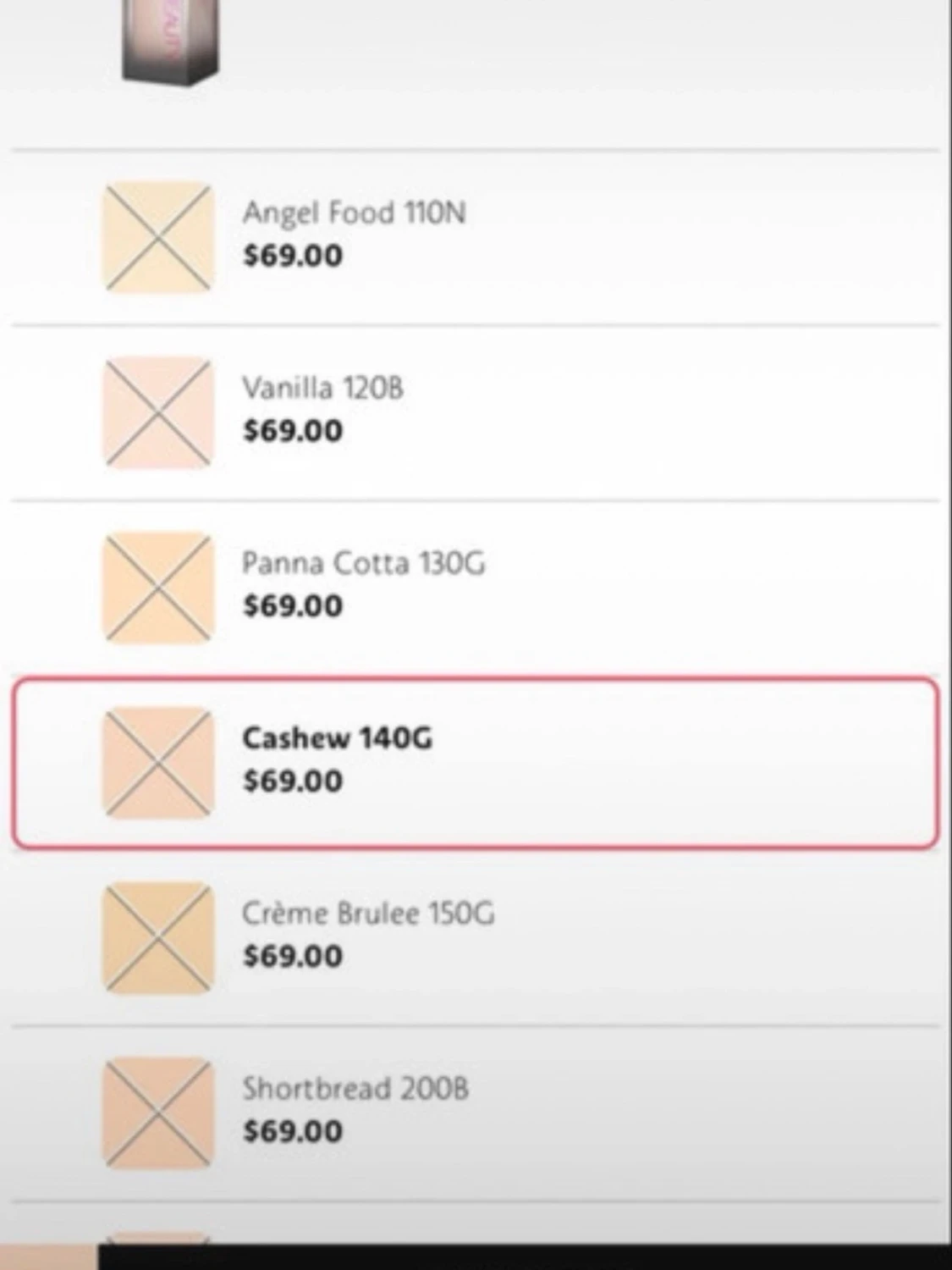 Foundation Cashew 140G mycket bra